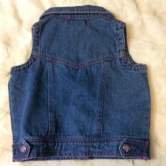 Sketchers Denim Jean Vest 2T Appliqué and Embroidered - Picture 4 of 8